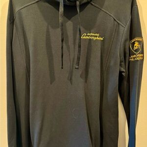 Lamborghini Black Hoodie with Yellow Details